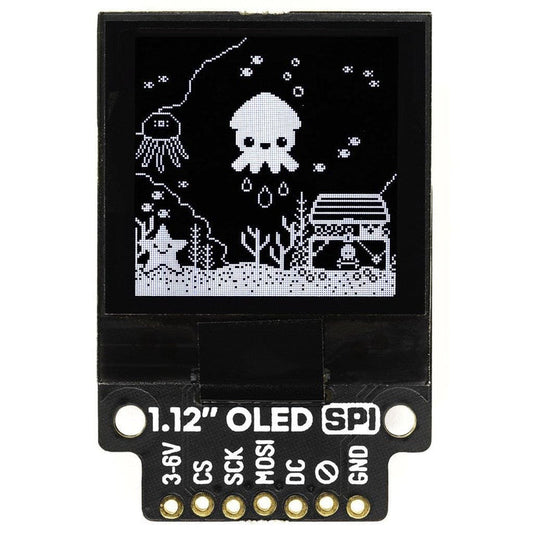 1.12" Mono OLED (128x128, white/black) Breakout – SPI by Pimoroni - The Pi Hut