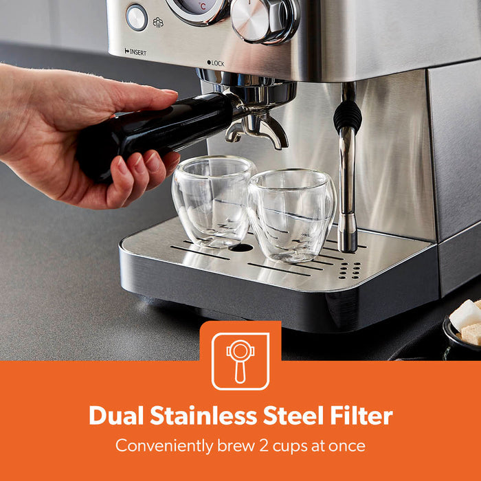 15-Bar Platinum Series Luxury Espresso Coffee Machine