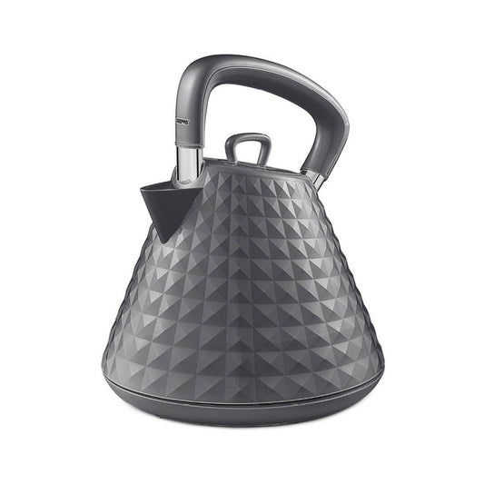1.5L Grey Cordless Electric Pyramid Kettle 3000W