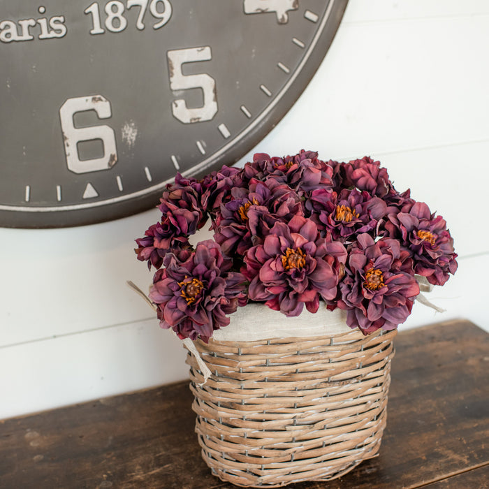 16" DRIED PURPLE WILD ROSE SPRAY