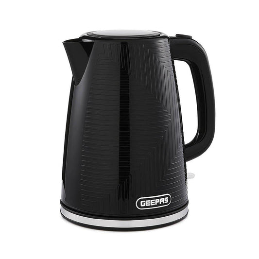 1.7L Black Cordless Electric Kettle - 3000W Fast Boiling, Stainless Steel