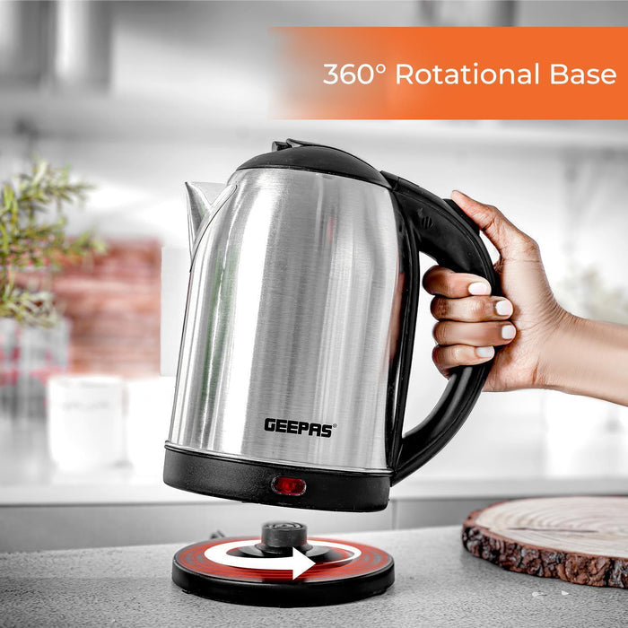 1.8L Cordless Electric Kettle & 2-Slice Bread Toaster Set