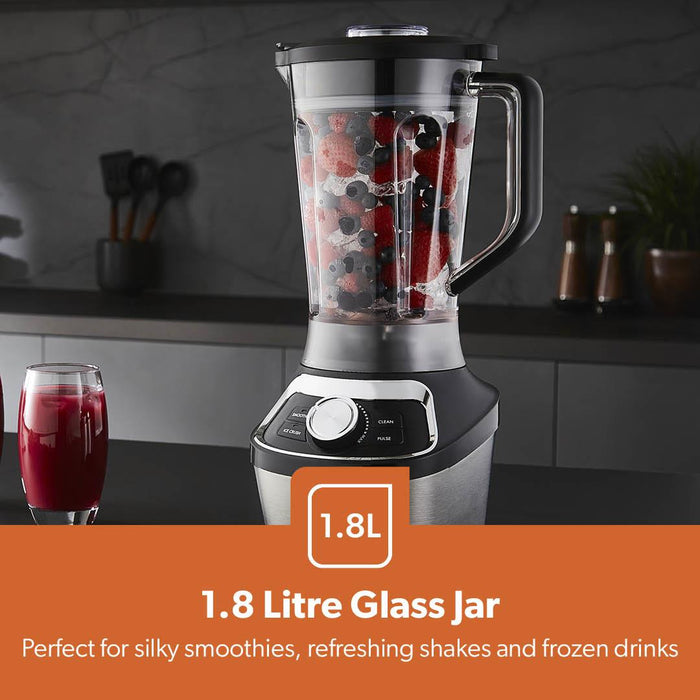 1.8L Quad-Blade 1200W Stand Blender With Variable Speed & Pulse
