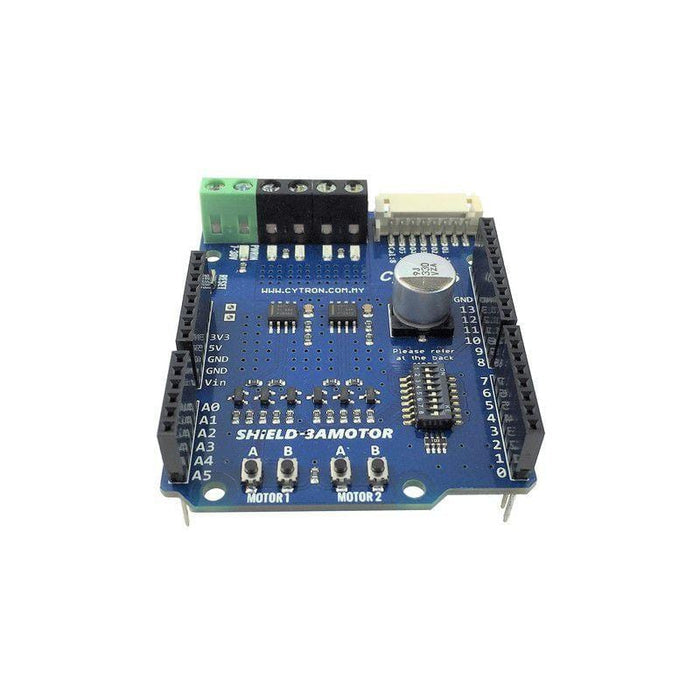 2-Channel 1.2A Motor Driver Shield for Arduino [Discontinued] by Cytron - The Pi Hut