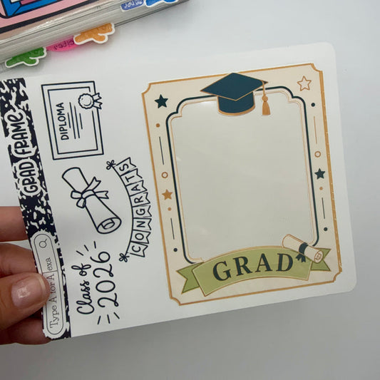 2026 Grad Jumbo Journaling Sticker Frame