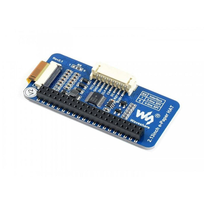 Three-colour 2.13" E-Ink Display pHAT - Yellow/Black/White [Discontinued] by Waveshare - The Pi Hut