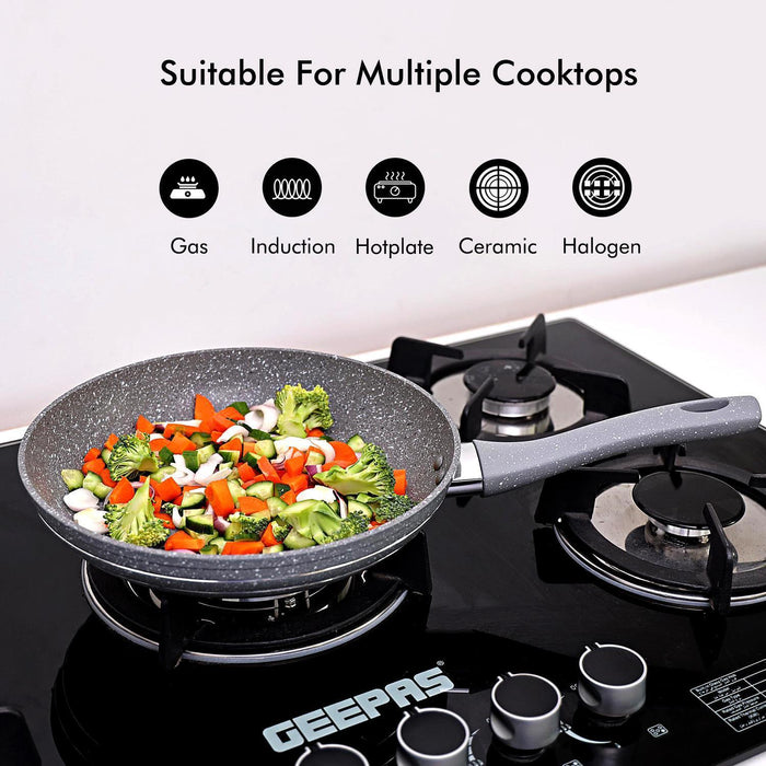 24cm Non-Stick Granite Coated Induction Safe Fry Pan
