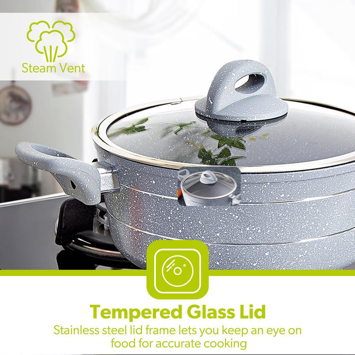 26cm Forged Aluminium Non-Stick Casserole Dish