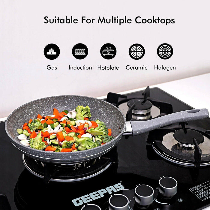 26cm Non-Stick Frying Pan with Durable Granite Coating