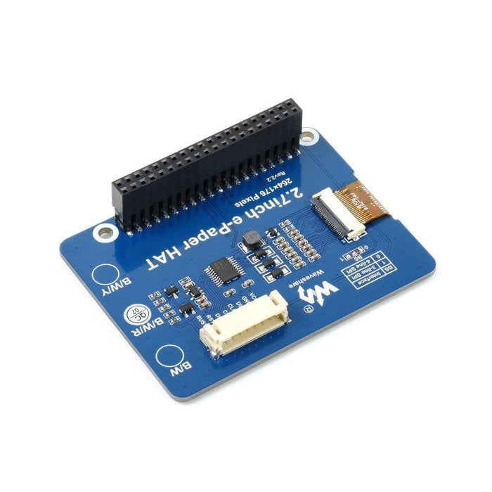 Three-colour 2.7" E-Ink Display HAT (B) [discontinued] by Waveshare - The Pi Hut