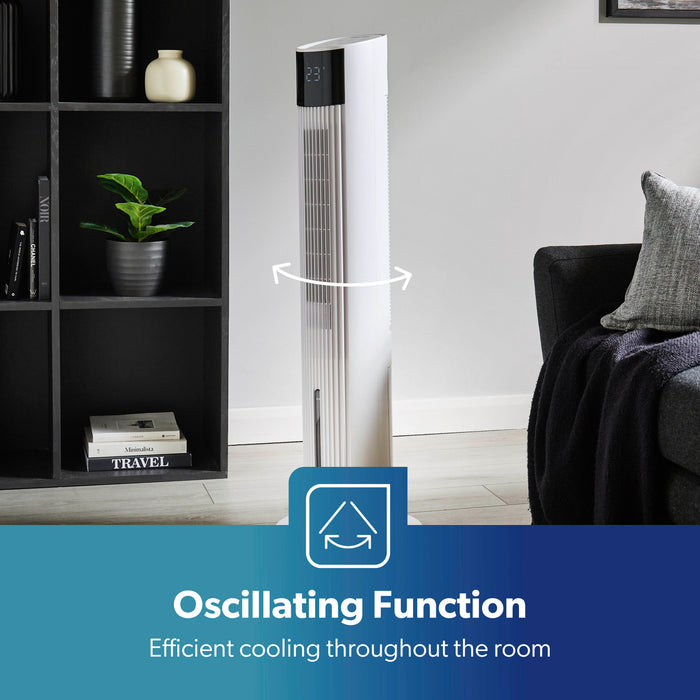 3-In-1 Air Cooler, Tower Fan and Humidifier In White 42"