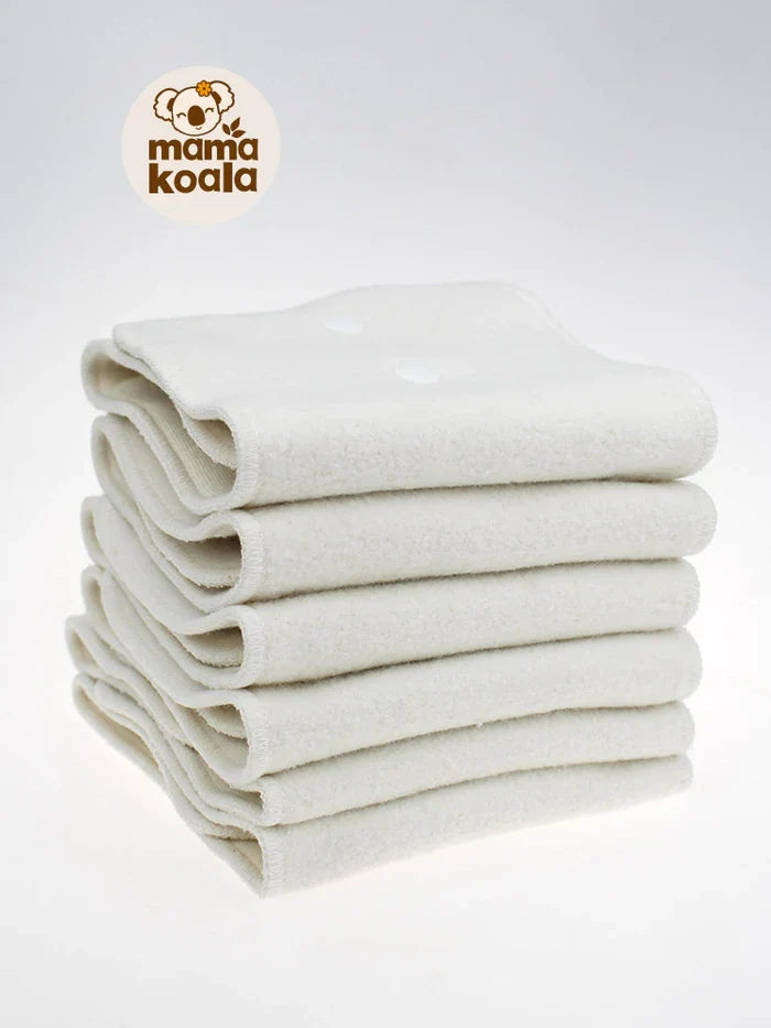 3-Layer Hemp Cotton Cloth Diaper Insert with Snaps