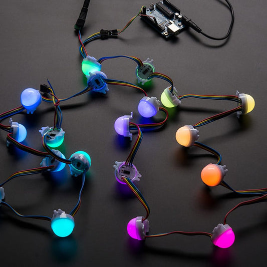 30mm Dots - 12V Digital RGB LED Pixels (Strand of 20) (WS2801) by Adafruit - The Pi Hut