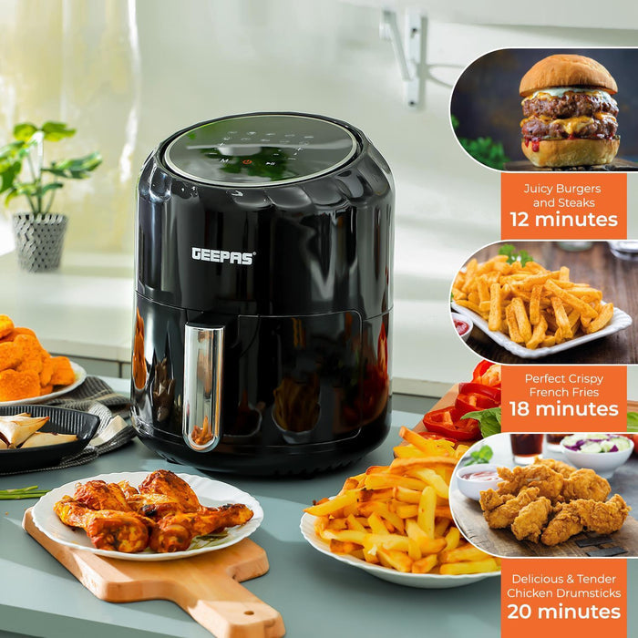 3.5L Air Fryer, 2 Slice Toaster & 1.7L Kettle White Combo