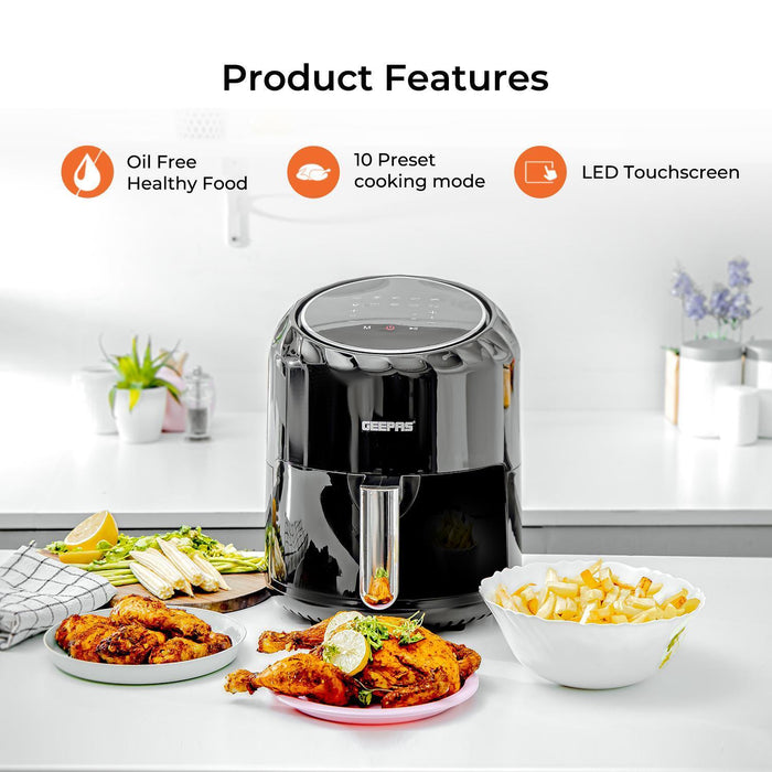 3.5L Vortex Air Fryer, 2-Slice Toaster & 1.7L Kettle Set In Grey