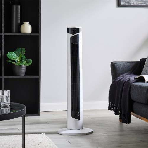 37-Inch Digital Oscillating Tower Fan With Remote Control