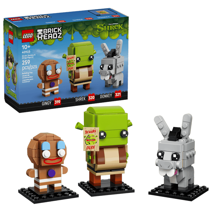 40923 BrickHeadz Shrek, Donkey And Gingy Figures