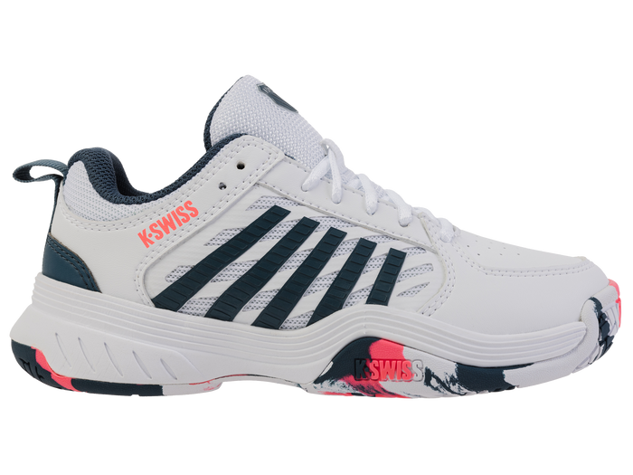 54428-129-M | COURT EXPRESS 2 | WHITE/STARGAZER/NEON BLAZE