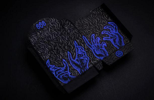 666 Cobalt Blue Playing Cards Playing Cards by Riffle Shuffle Playing Card Company