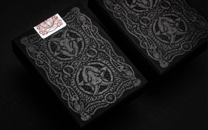 666 Crimson Flare Playing Cards Playing Cards by Riffle Shuffle Playing Card Company