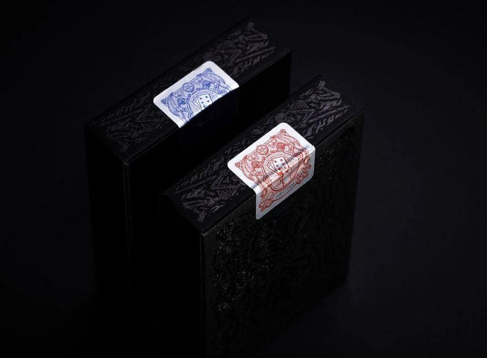 666 Crimson Flare Playing Cards Playing Cards by Riffle Shuffle Playing Card Company