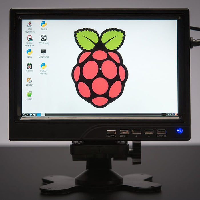 7" Display 1280x800 (720p) IPS + Speakers - HDMI/VGA/NTSC/PAL by Adafruit - The Pi Hut