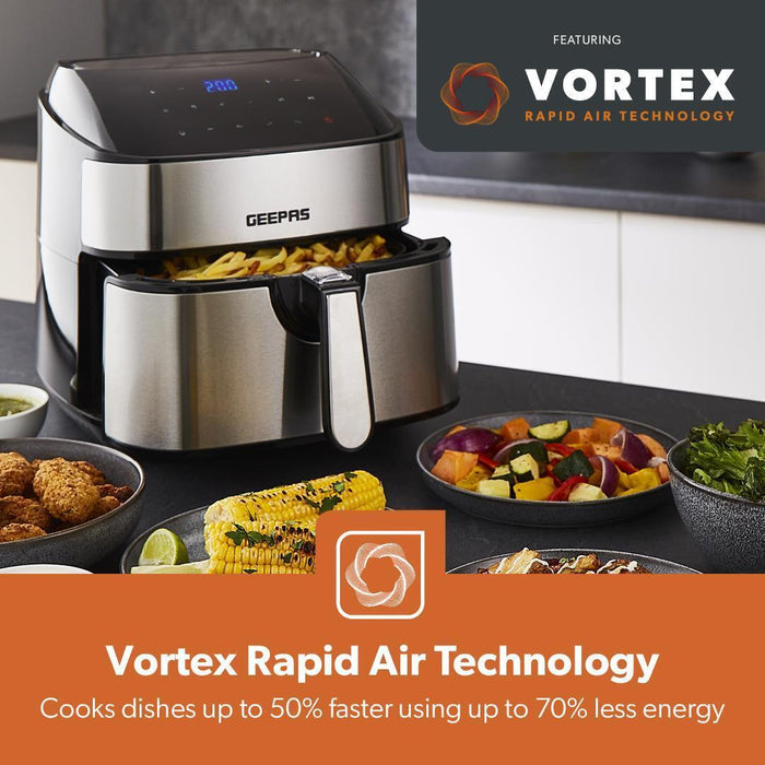 7.5L Air Fryer, 4 Slice Toaster & 1.7L Kettle Kitchen Bundle Black