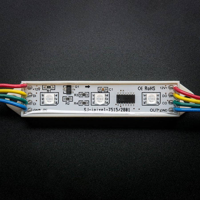 75mm Bars - 12V Digital RGB LED Pixels (Strand of 21) (WS2801) by Adafruit - The Pi Hut