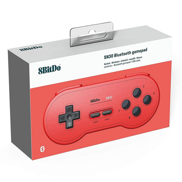 8BitDo SN30 Bluetooth Gamepad – GP Red Edition [Discontinued] by 8BitDo - The Pi Hut