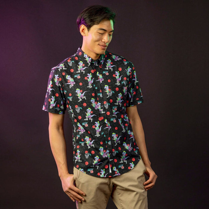 RSVLTS RSVLTS Short Sleeve Shirt ‘90s Retro Pack "Dino Dunks" – KUNUFLEX Short Sleeve Shirt