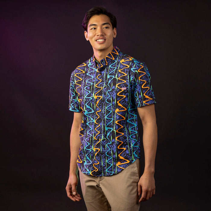 RSVLTS RSVLTS Short Sleeve Shirt ‘90s Retro Pack "Retro Squigglies" – KUNUFLEX Short Sleeve Shirt