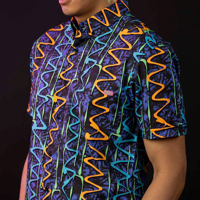 RSVLTS RSVLTS Short Sleeve Shirt ‘90s Retro Pack "Retro Squigglies" – KUNUFLEX Short Sleeve Shirt