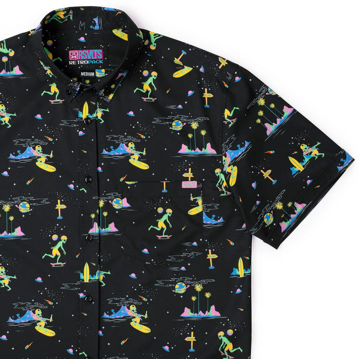 RSVLTS XS RSVLTS Short Sleeve Shirt ‘90s Retro Pack "Space Beach" – KUNUFLEX Short Sleeve Shirt