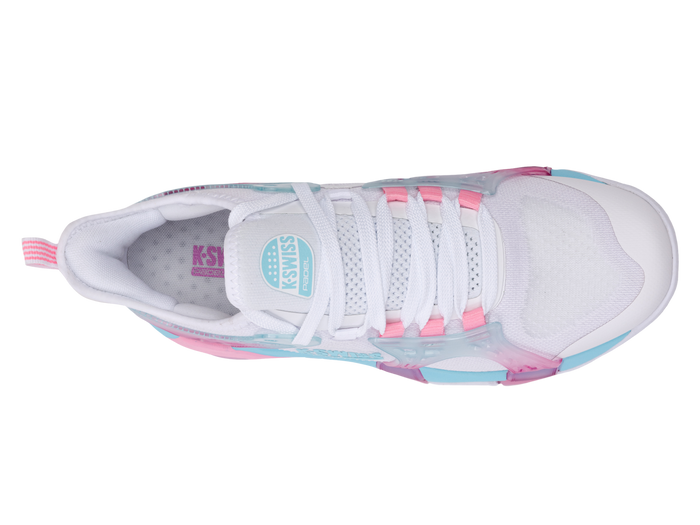 94597-146-M | K-FRAME PADEL | WHITE/SOFT NEON BLUE/NEON BUBLE GUM