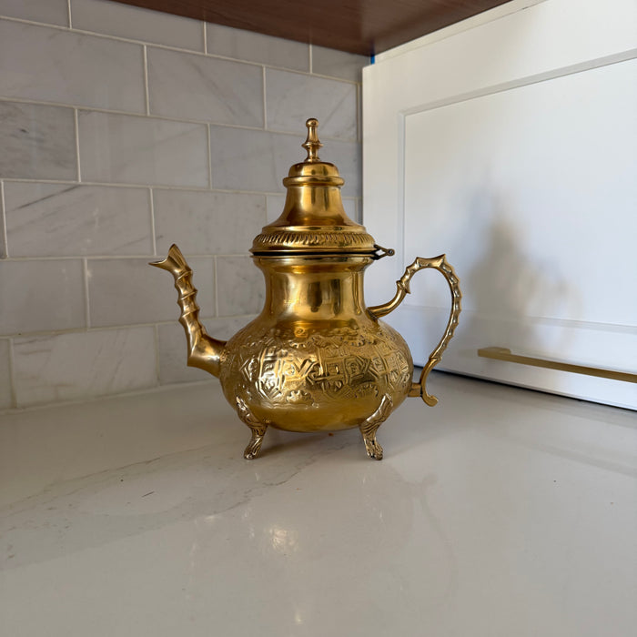 Handcrafted Moroccan Brass Tea Pot - Days of Eid