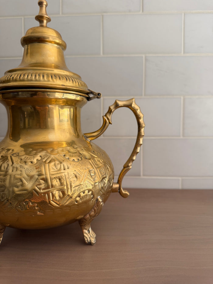 Handcrafted Moroccan Brass Tea Pot - Days of Eid