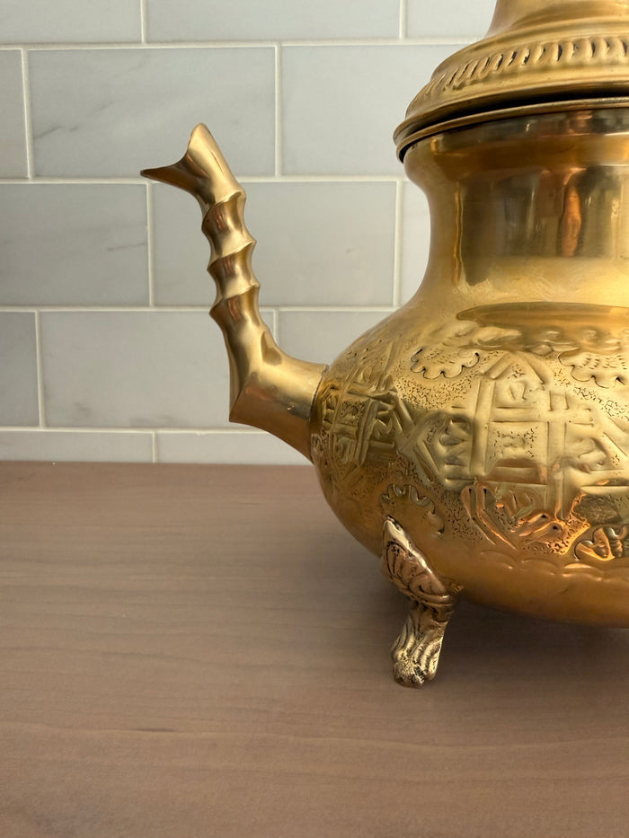 Handcrafted Moroccan Brass Tea Pot - Days of Eid
