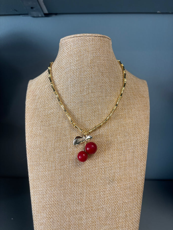 Cherry Pendant Necklace