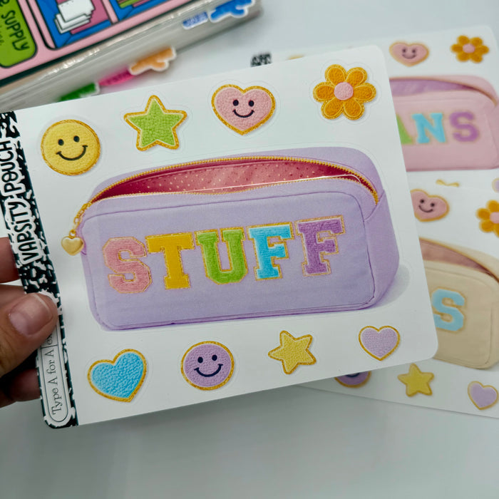 Varsity Pouch Jumbo Journaling Sticker Pocket