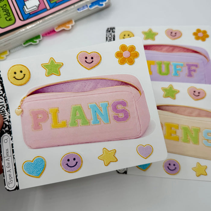 Varsity Pouch Jumbo Journaling Sticker Pocket