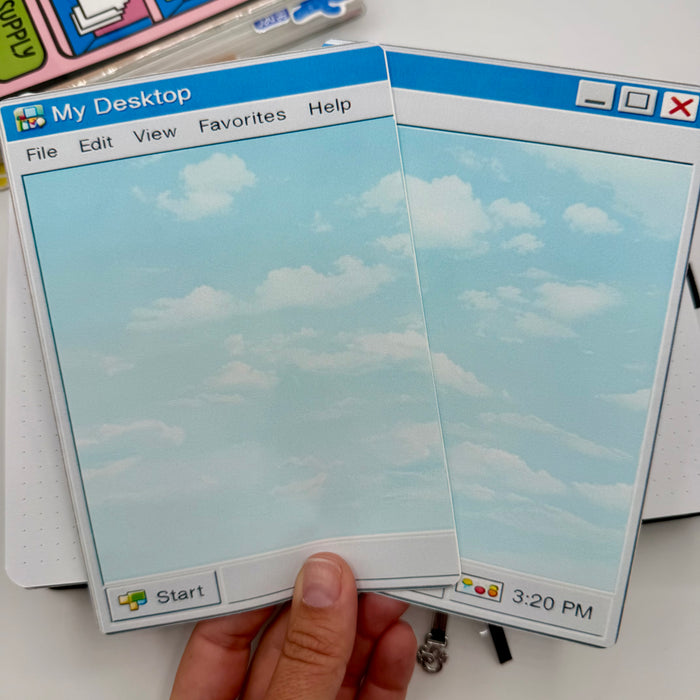 Retro Desktop Full Page Stickers