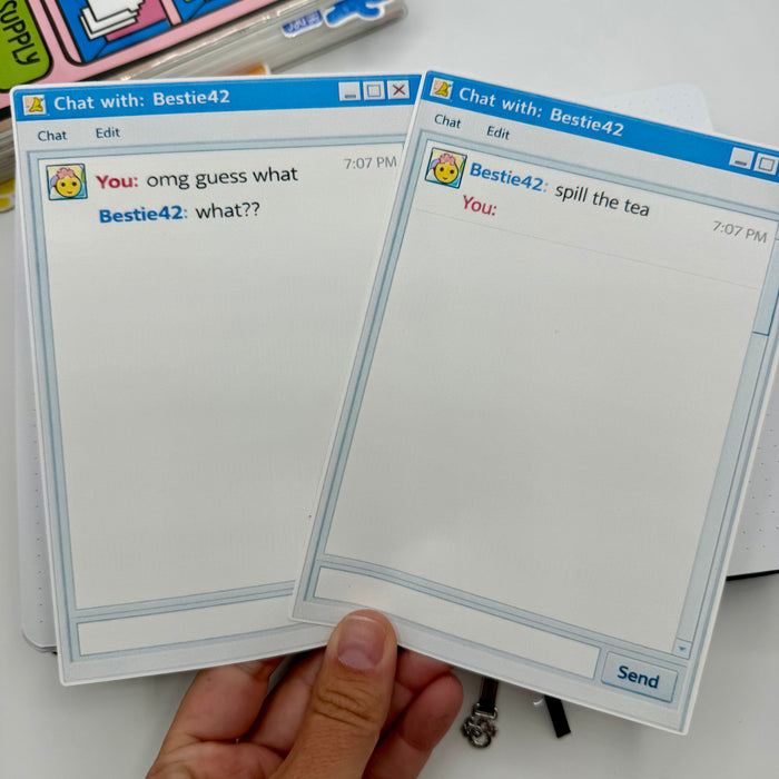 AIM Chat Full Page Stickers