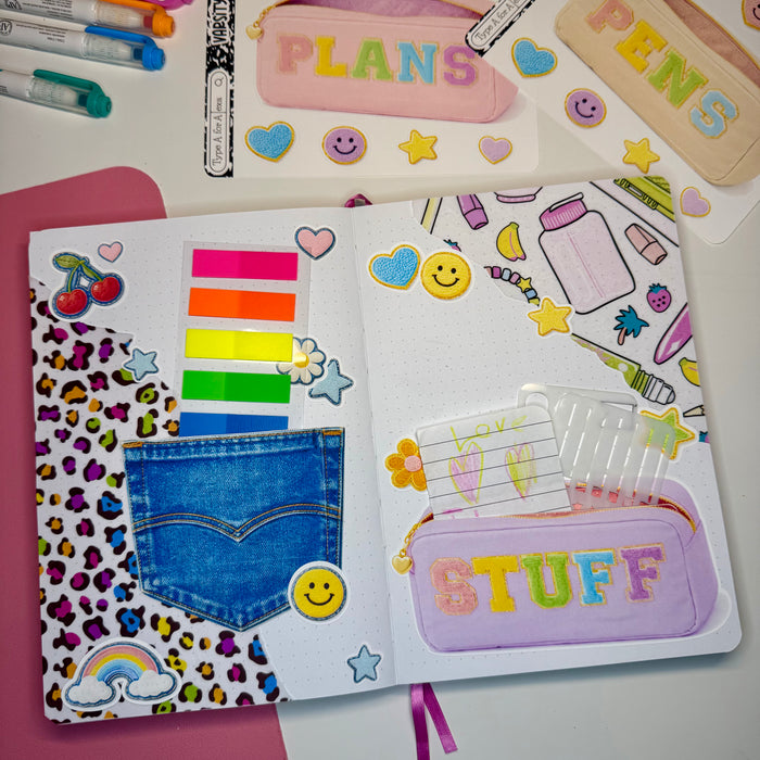 Denim Jumbo Journaling Sticker Pocket