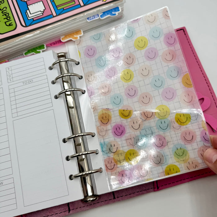 Pastel Smileys Vellum Pocket Dashboard