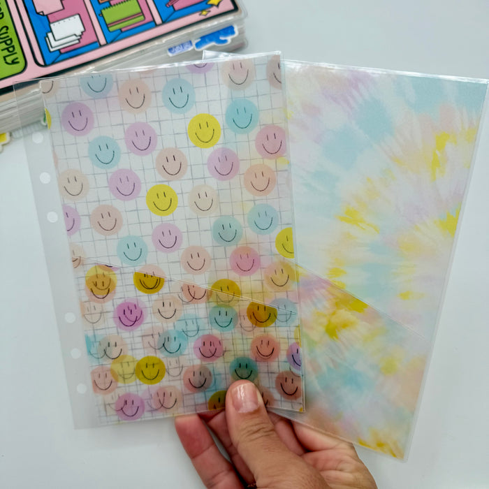 Tie Dye Vellum Pocket Dashboard