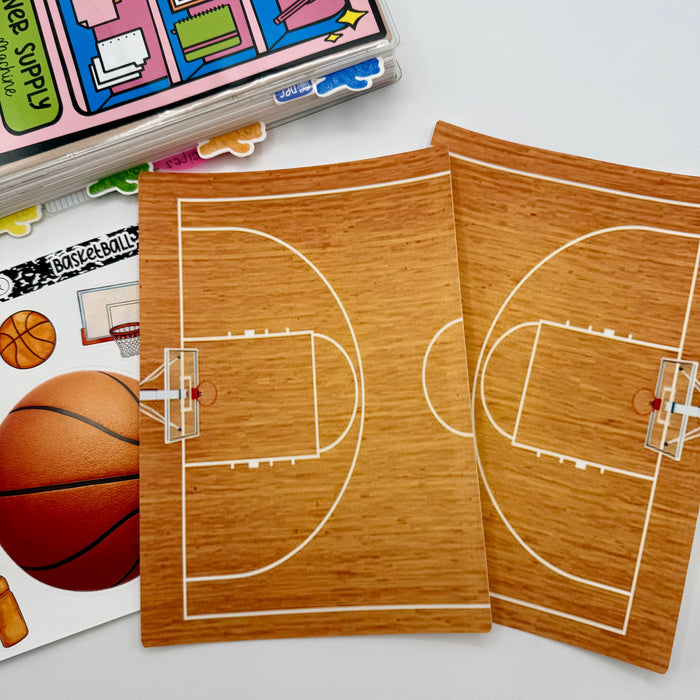 Basketball Court Full Page Stickers