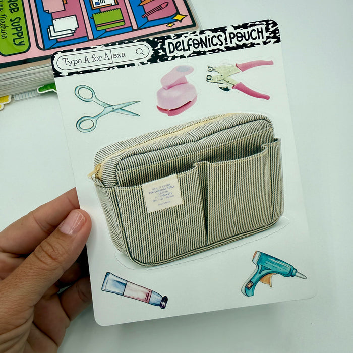 Delfonics Craft Pouch Jumbo Journaling Sticker Pocket