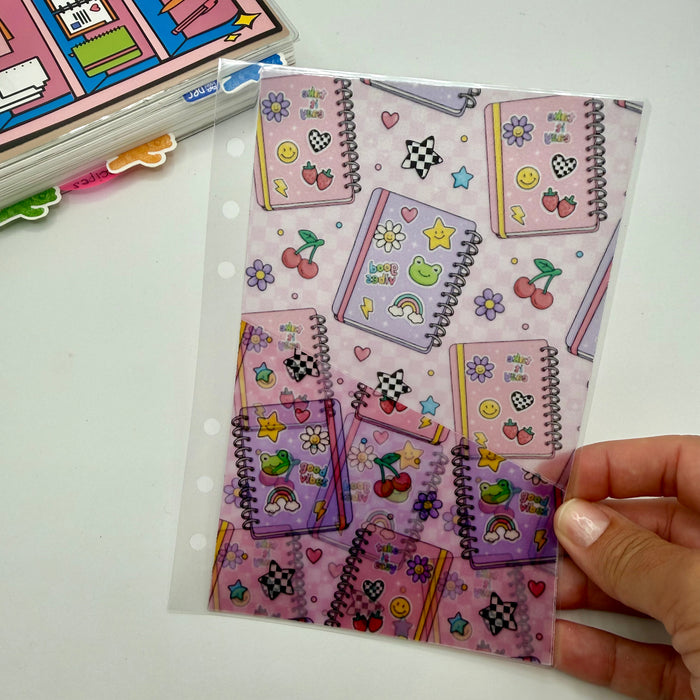 Sticker Journal Vellum Pocket Dashboard