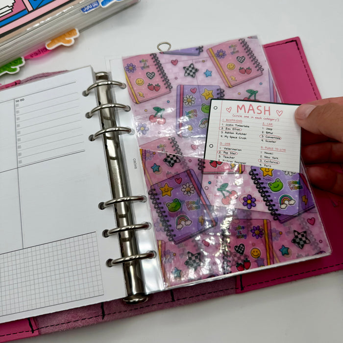 Sticker Journal Vellum Pocket Dashboard