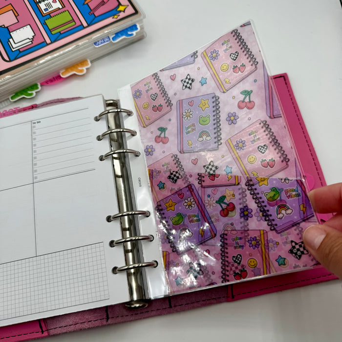 Sticker Journal Vellum Pocket Dashboard